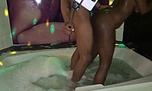 i’m crazy for deepthroating my latina girl in the hot tub with joao