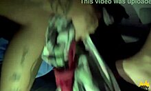 Transamos no Carro sem Camisinha com Caroleta Roots e Neto Psy. Gozada Dentro in Brazilian Outdoor Action!