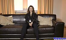 Russian Classy Babe Fucked Intensely from Behind in Stockings by Old Man