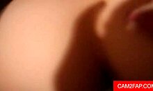 I-I watched this adorable couple have a horny threesome with creampie.