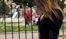 Rimjob from brunette teen 😘