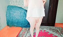 Crossdresser in Sexy Dress with Big Ass! Is This White Gay Boy a Lady Boy Model?