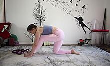 Yoga lesson 370 with mature friends