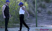 busty stepdaughter gets fucked by old man