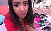 Busty Ebony Teen 18+ Faces Step-Dad's Wrath for Messy Habits