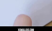 XSMALL 18+SIS - BLONDE TEEN STEPSISTER STEVIE GREY FUCKED BY HUGE DICK STEPBROTHER IN FRONT OF STEP MOM POV