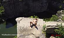 Mia Bandini Feels Wild Emotions During Public Cliff Fuck