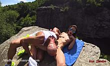 Mia Bandini Feels Wild Emotions During Public Cliff Fuck