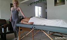 Happy ending massage cum swallow