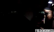 i can’t believe how this tatted slut takes interracial anal!