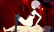 Nazuna Nanakusa gets intense creampie sex in 3D hentai Call of the Night.