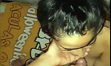 Petite Colombian Teen Sucks Big Cock Like Her Sister Does