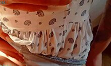 Hot Milf Stuffs Pantyhose with Cum After a Steamy Neighbor Session.