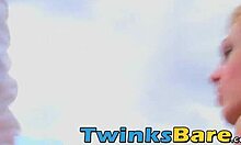 benjamin riley cums hard riding raw cock outdoors