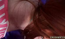 Step father comforts teen intimately