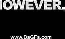 Bella gets fucked hard with a strapon, brunette amateur in lesbian lingerie scene with toys and squirting