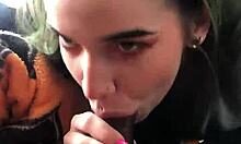 amateur emo teen blows in unique posing style