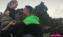 Photographer Fucks Petite Blonde Model Outdoors