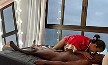 Asian Masseur Gives Relaxing Massage To Well-Endowed Black Man Who Cums Inside Latina's Pussy - Lina Nakamura