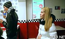 Two hunks ravish a beauty with intense hardcore action