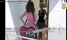 Wife And Stepmother Engage In Erotic Game