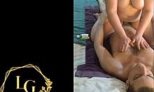 Chubby mother-in-law gives massage, sucks, and swallows my load. Her curvy body drives me wild.