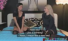 girlfriends enjoy magic wand orgasms in passionate lesbian licking session 😍