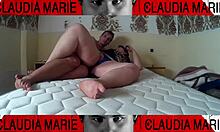 damn, stuffin her panties deep inside that curvy chick, she’s lovin it