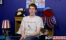 Redhead guy, umm, gets interviewed b4 solo session, ya know?