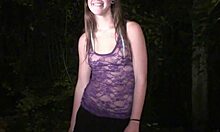 Young Cute Alexis Crystal Heads To Public Dogging Spot!