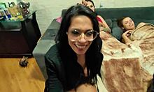 Woman Commands, Man Obeys and Sucks Quietly