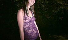 Young Cute Alexis Crystal Heads To Public Dogging Spot!