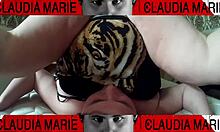 damn, stuffin her panties deep inside that curvy chick, she’s lovin it