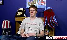 Redhead guy, umm, gets interviewed b4 solo session, ya know?