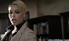 Principal Bridgette B And Teacher Derrick Pierce Summon Student Brooklyn Gray For Intense Sex Education In The Office