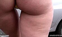 Teasing milf housewife shows off ass in homemade clip