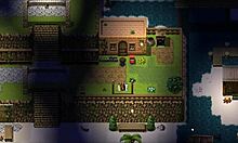 失落泻湖后宫游戏，可爱女孩露出湿润的阴部