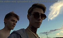 Hot blowjob during summer cycling ride with handjob action. 😎