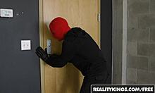 Blonde teen bathes in pov shower scene