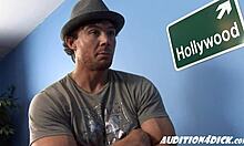 Tall Blonde Teen's Shaved Pussy Casting Fuck On Desk