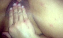 Spitting on cunt fucking my ex-girlfriend's pussy