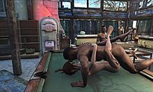 Fo4 pool table party turning into a wild cartoon romp! 🎉