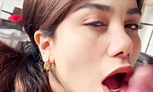 marina gold says, 'blow me while i moan,' then lets him fuck her tight pussy