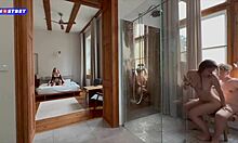 She didn't mind joining their steamy amateur group session