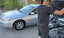 I love watching TS Ria Bentley work out with Caramel God at home.