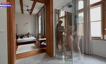 She didn't mind joining their steamy amateur group session