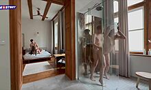 She didn't mind joining their steamy amateur group session