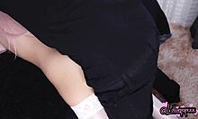 Young Mexican Girl Gets Her Pussy Dripping with Cum