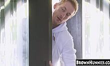 Petite Ebony Teen 18+ Slammed In The Kitchen