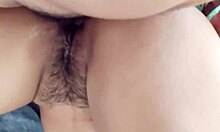 Hot Mexican brunette in close POV action